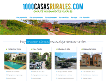 Tablet Screenshot of 1000casasrurales.com